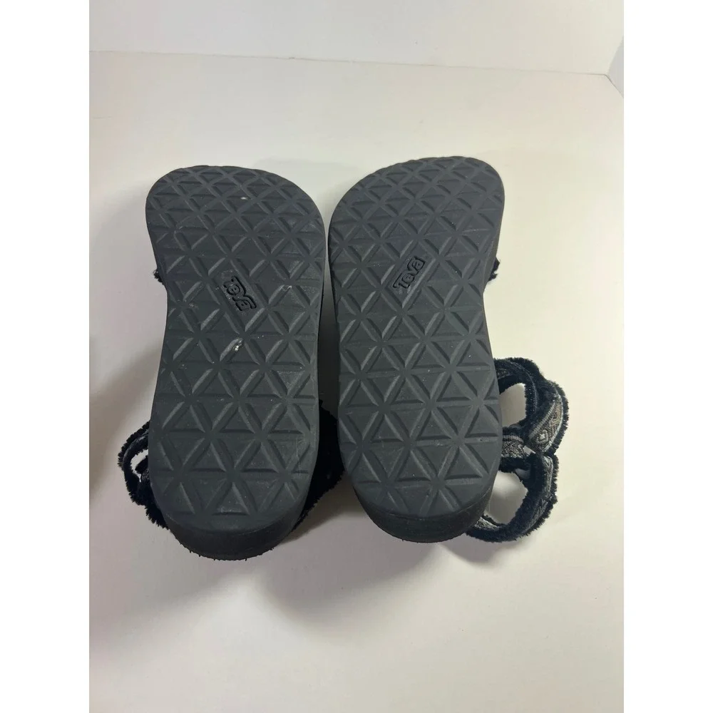 Teva Flatform Universal Maressa‎ Sandals Black Geometric Print 9
